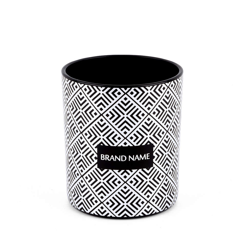 Hotstamping Silver Candle Packaging Glass Jar 11oz