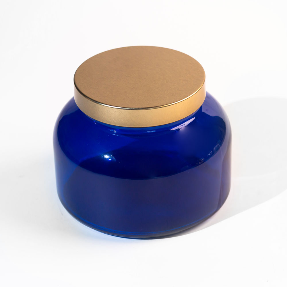 19 oz Translucent Blue Glass Jar Decorating
