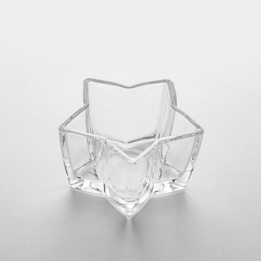 Abnormal Shaped Star 4oz Wax Filling Glass Candle Jar Portable