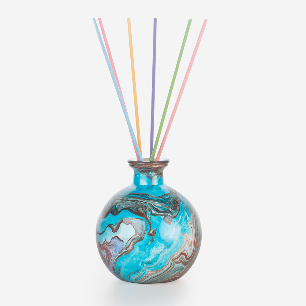 7oz Art Design Diffuser Bottle Watercolor Glass