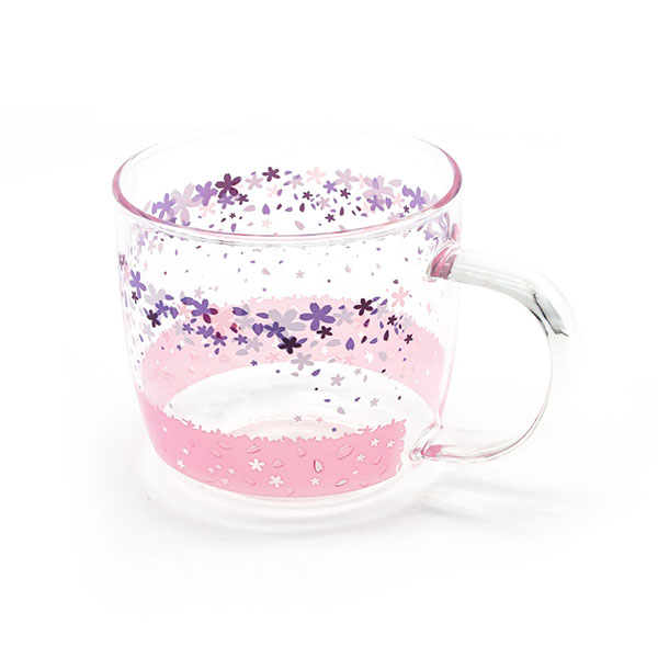 380ml Decal Printed Borosilicate Glass Mug