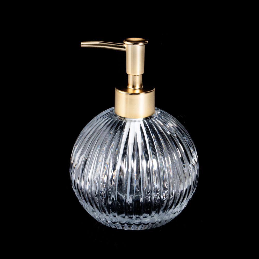 Fornitura di dispenser di sapone in vetro Premium Greyson Globe