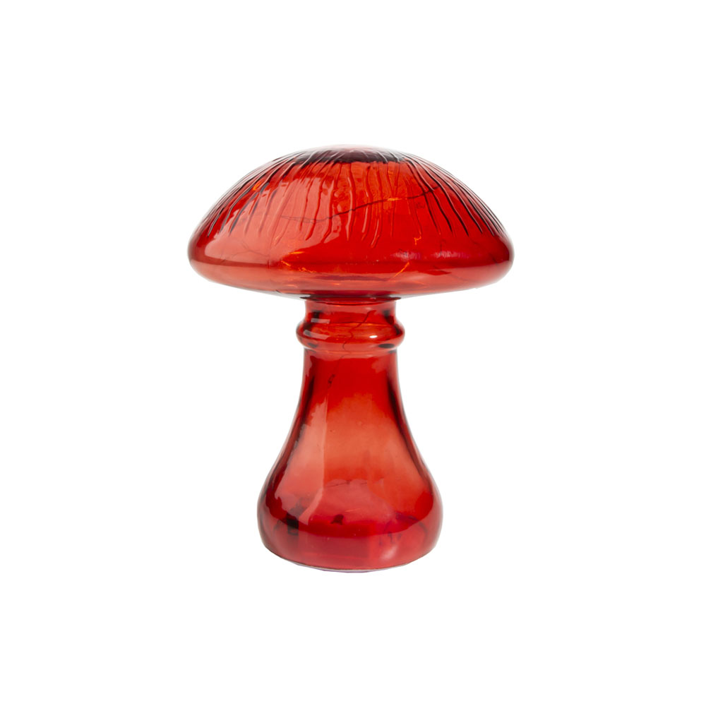 Mushroom Lamp 13.5x17cm Red