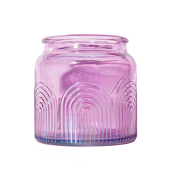 15oz Lacquering Purple Candle Jar Factory