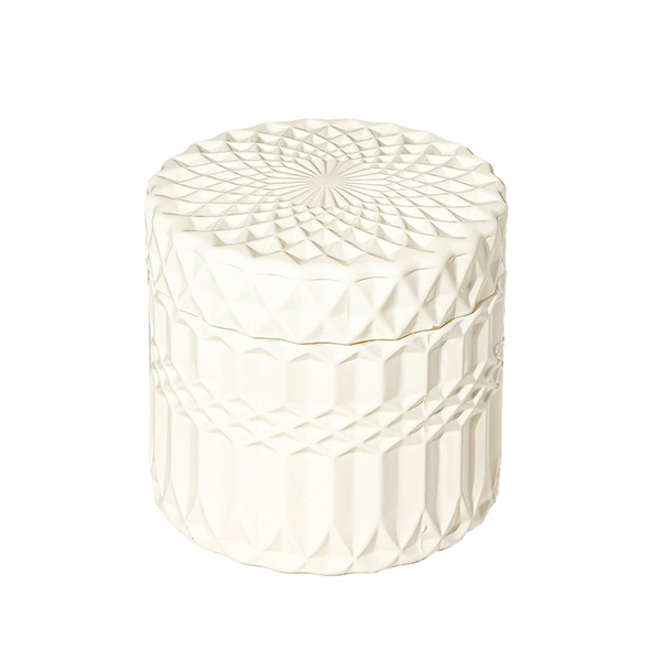 6oz Ivory Candle Jar with Lid