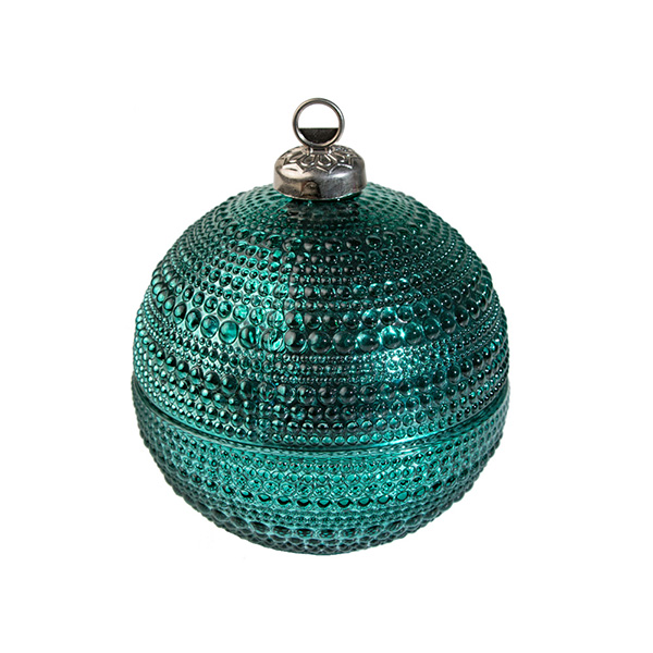 5oz Ornament Candle Glass Green
