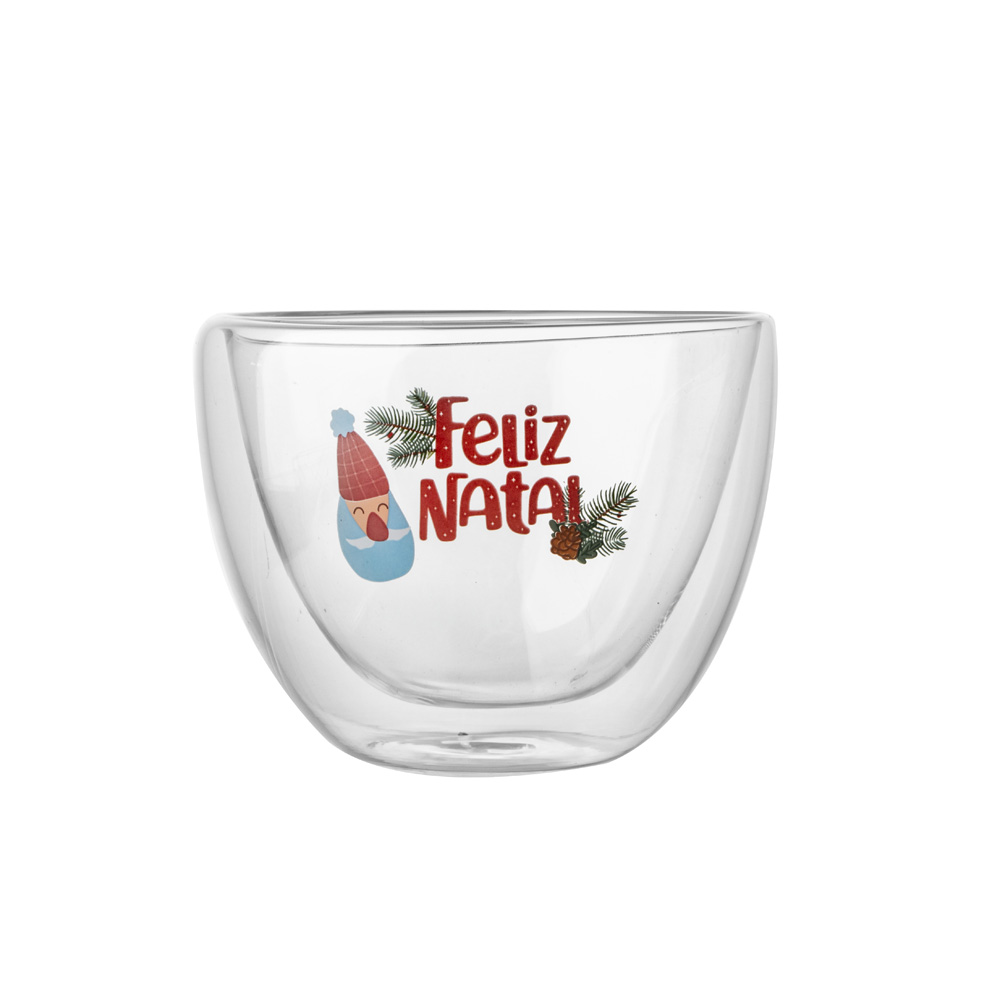 Borosilicato per le vacanze Borosilicato a doppia parete di caffè a parete 14,5 once