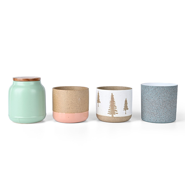 Custom Holiday Ornament Ceramic Jars – Modern 5oz Ceramic Decor