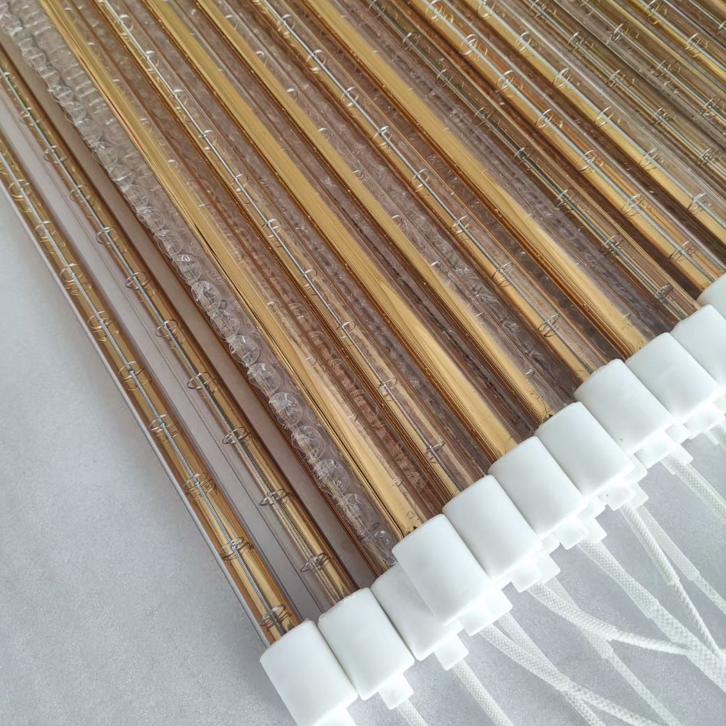 Lampada IR a metà oro 2000w 735mm Shenzhen Emettitore in ceramica a infrarossi per il riscaldamento Lampada a infrarossi a infrarossi