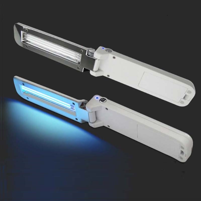 ultraviolet germicidal disinfection sterilizing portable handle uvc light lamp with battery