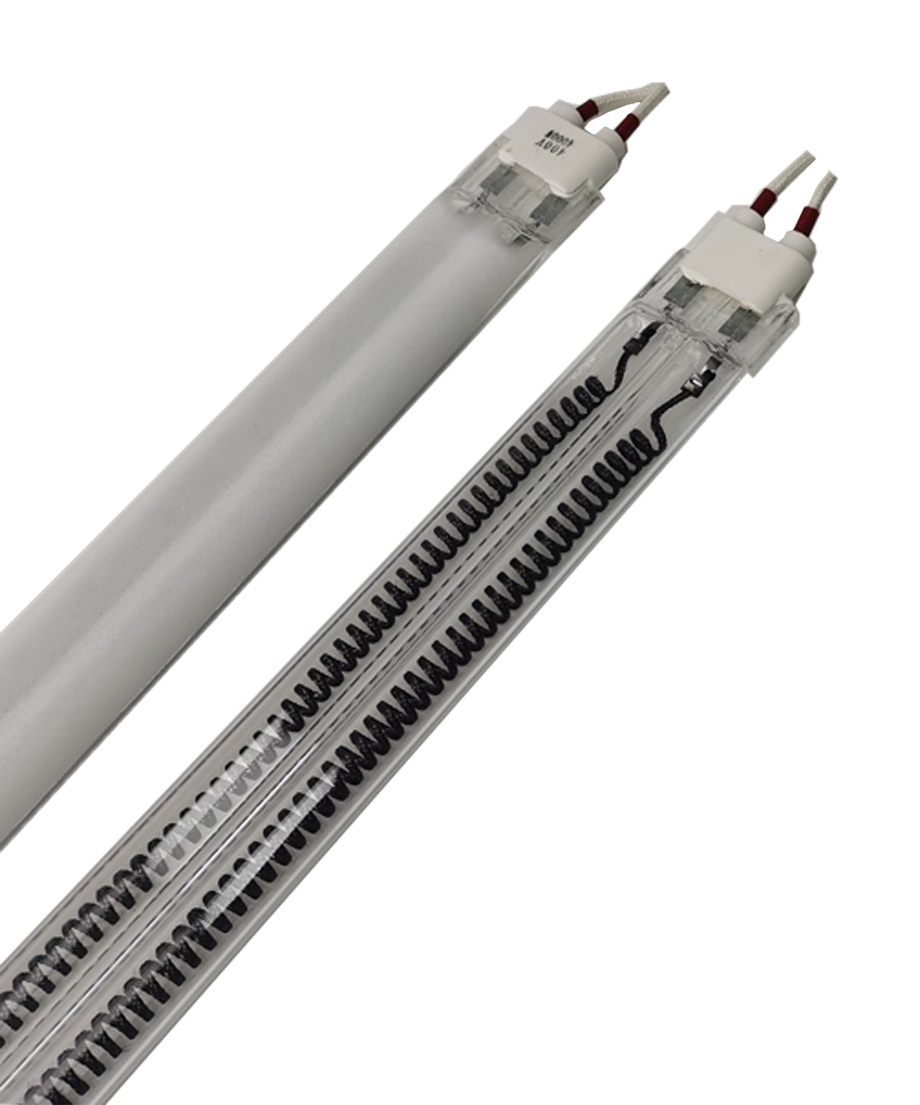 पीईटी ब्लो मोल्डिंग मशीन के लिए 400V 2500W शॉर्ट वेव इलेक्ट्रिक इन्फ्रारेड हीट लैंप क्लियर ट्विन ट्यूब हीट लैंप एयर ड्रायर