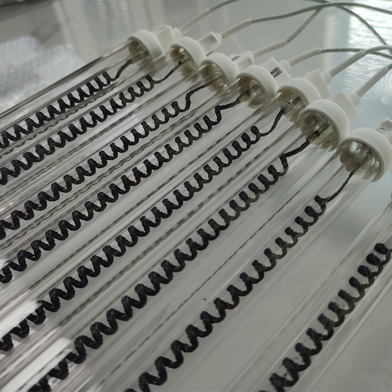 IR High Remperature Quartz Glass Infrared Heater Lamp Tube for Bottle Blowing Machine Clear Halogen Heat Lamps 110V