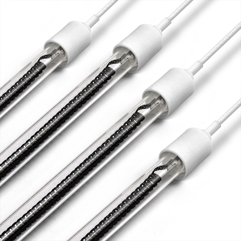 Elemento calefactor de cuarzo de 1000W, 700mm, 220V, tubo calefactor de cuarzo, calentador infrarrojo de fibra de carbono, calentador de tubo de cuarzo de carbono