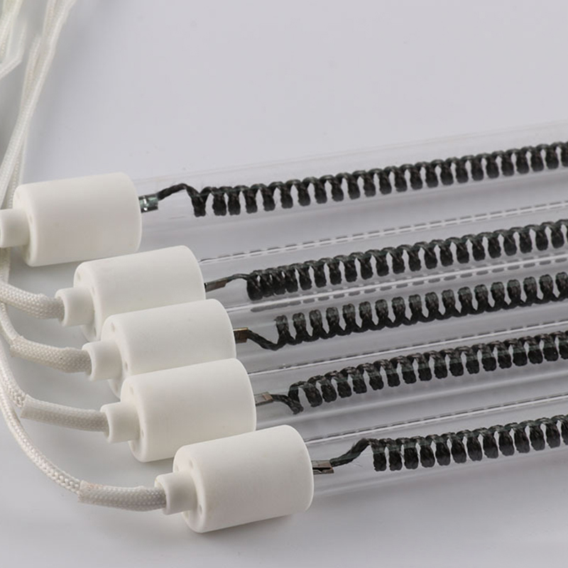 900W D130mm 220V Factory Supply Carbon Fiber Infrared Heating Lamp Customized IR lamp  for Infrared Sauna House Room Cabinet
