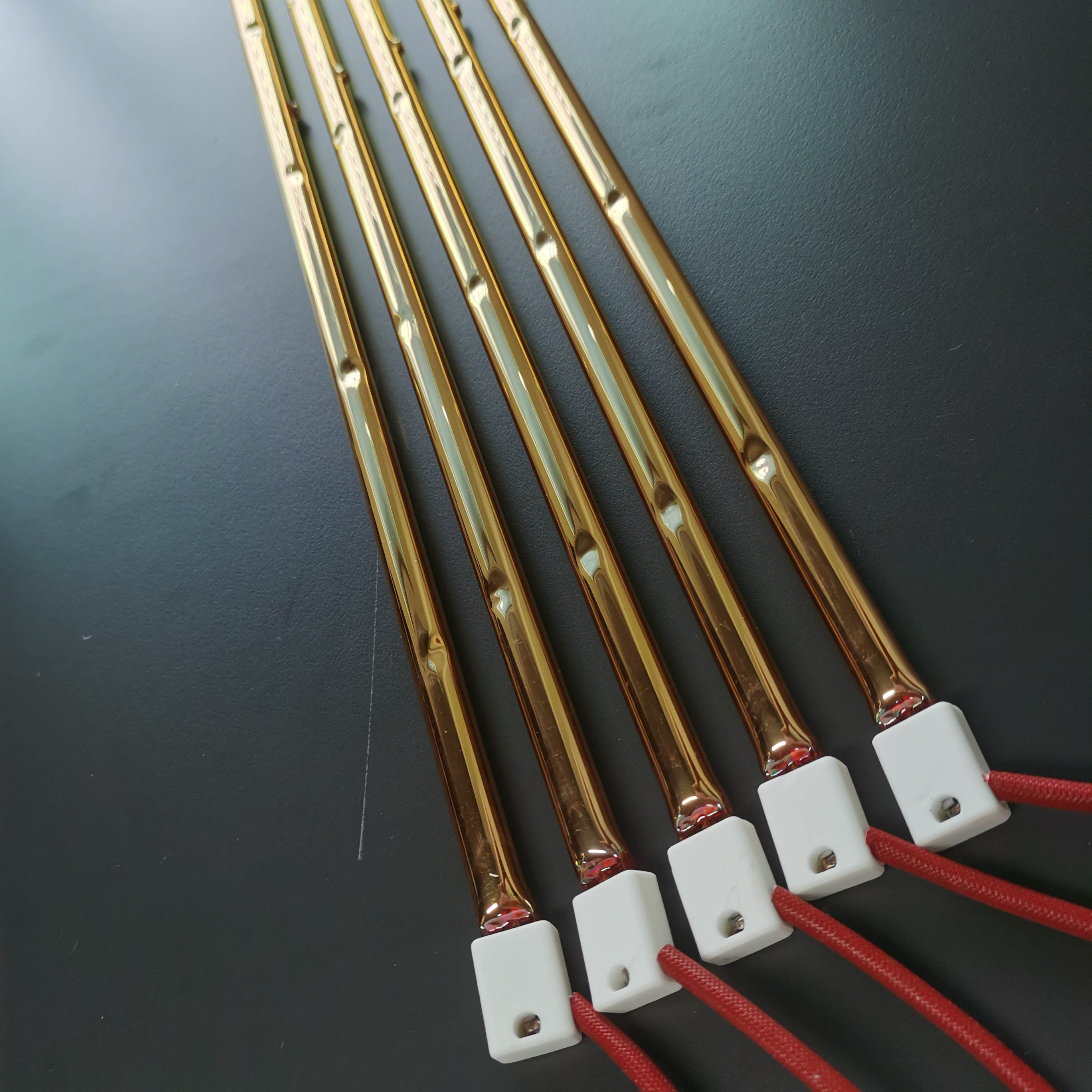 IR Emitters Golden Coated Tube Infrared Heating Elements Heat Drying Lamp Halogen Infrared Heating Lamps