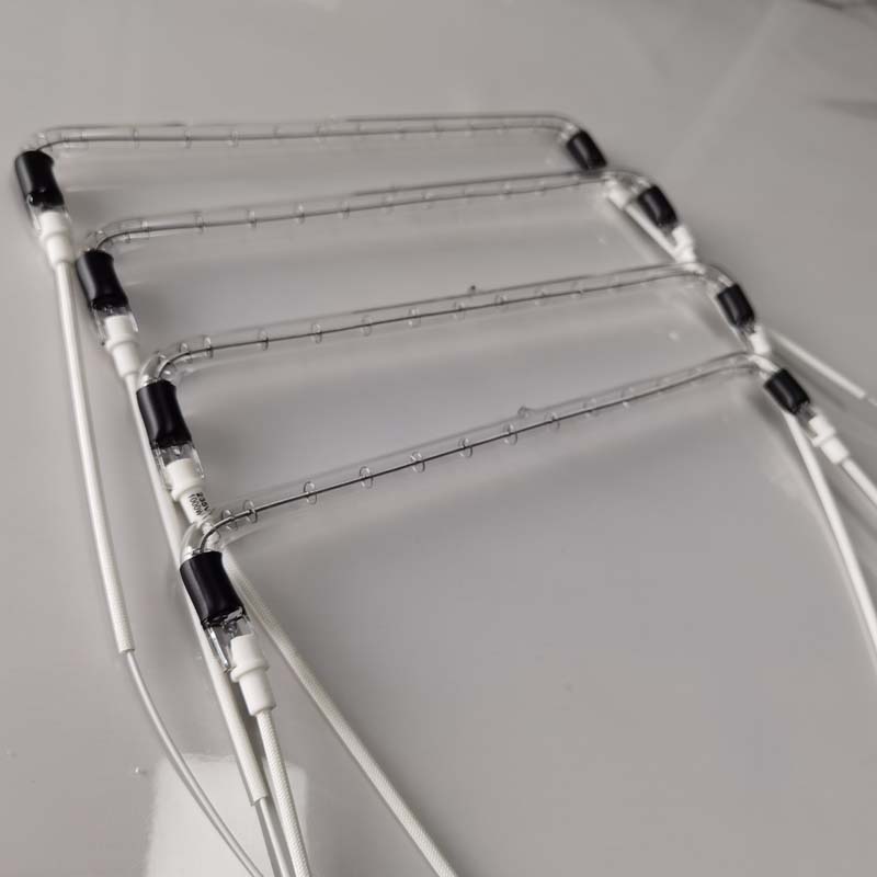 1000W 230V Clear Curve Lamp IR Quartz Heat Lamp for Infrared Heating Tube Drying Equipment