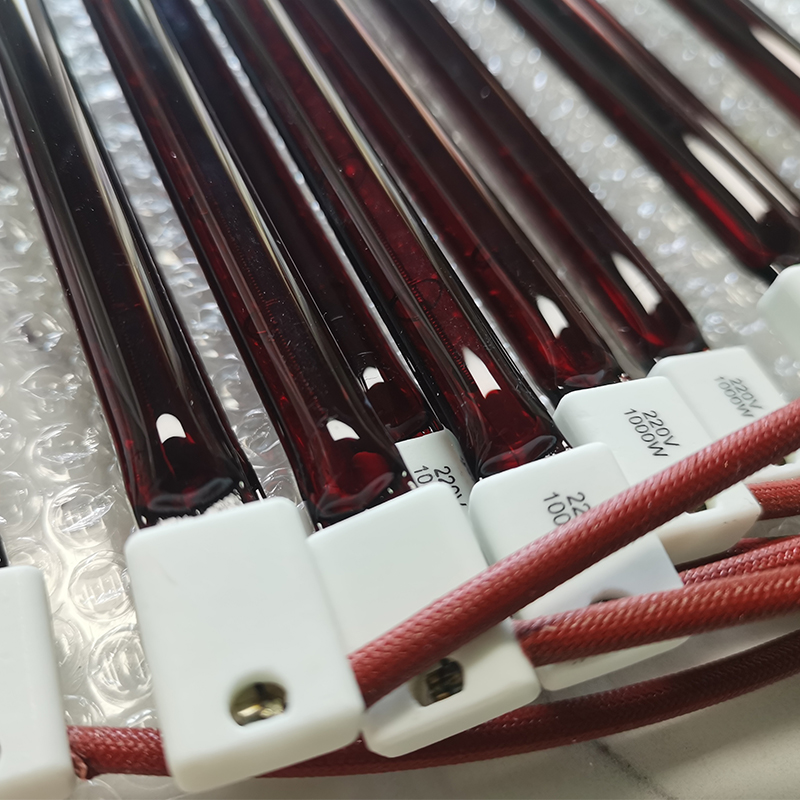 PET Infrared Heater Bulb Quartz IR Heat Lamp for Blowing Machine Ruby Infrared Halogen Heater Lamp