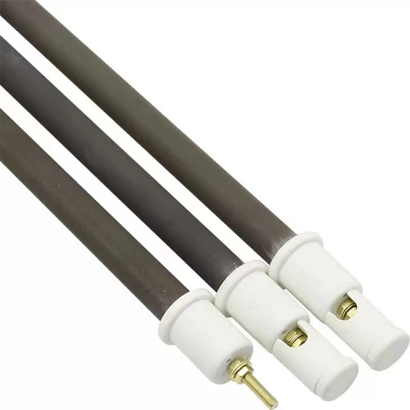 Tubo de calefacción eléctrica, tubo de calor de cerámica de carburo de silicio negro, varilla calefactora de fuego seco