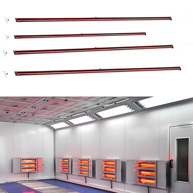 400W a 5000W Lâmpada de infravermelho de rubi de ondas curtas perto do tubo de quartzo de lâmpada infravermelha para sauna Room