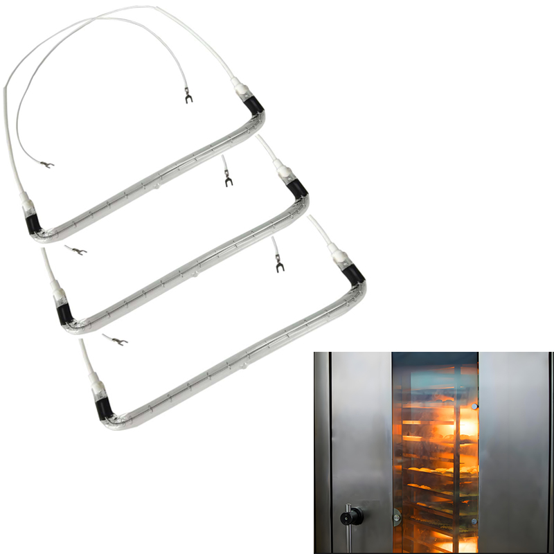 Customize 400V 3500W Clear Short Wave Halogen Preform Infrared Heating Lamp for Baking Oven