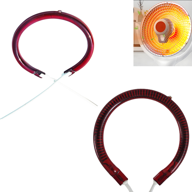 Carbon Fiber Ruby Halogen Round Type Heating Tube Quartz Shaped Heating Tube Infrared Heating Tube Manufacturer