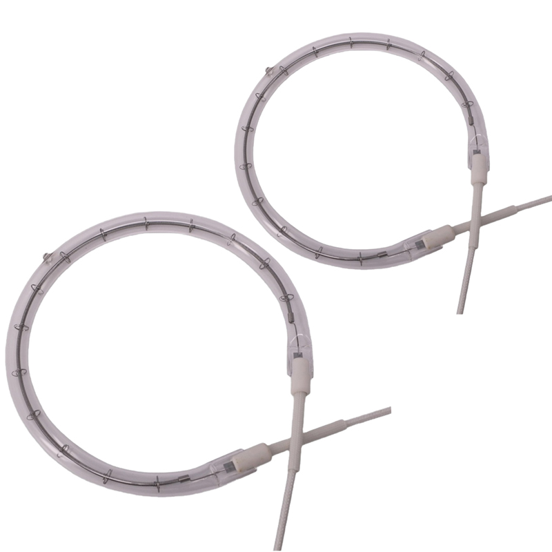 Infrared Heat Lamp 600W Glass Halogen Heater with White Heating Element