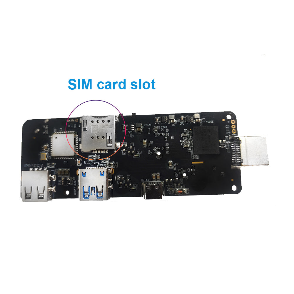 Liberte a conectividade Mini PC Android com dongle WCDMA 4G/3G e slot para cartão SIM - sua solução de computação móvel