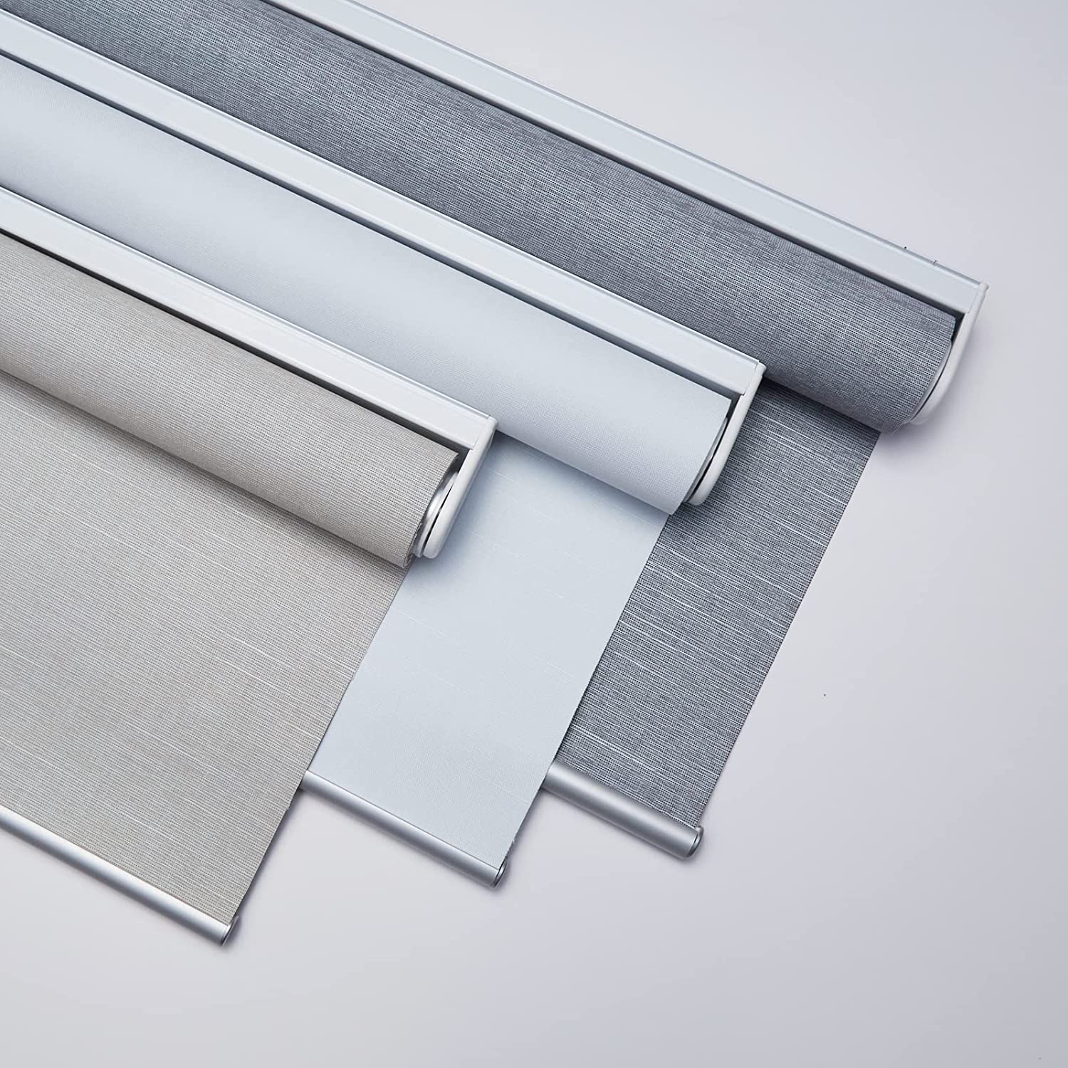 Cortina enrollable gris en China, fabricante de cortina enrollable gris, cortina enrollable gris personalizada