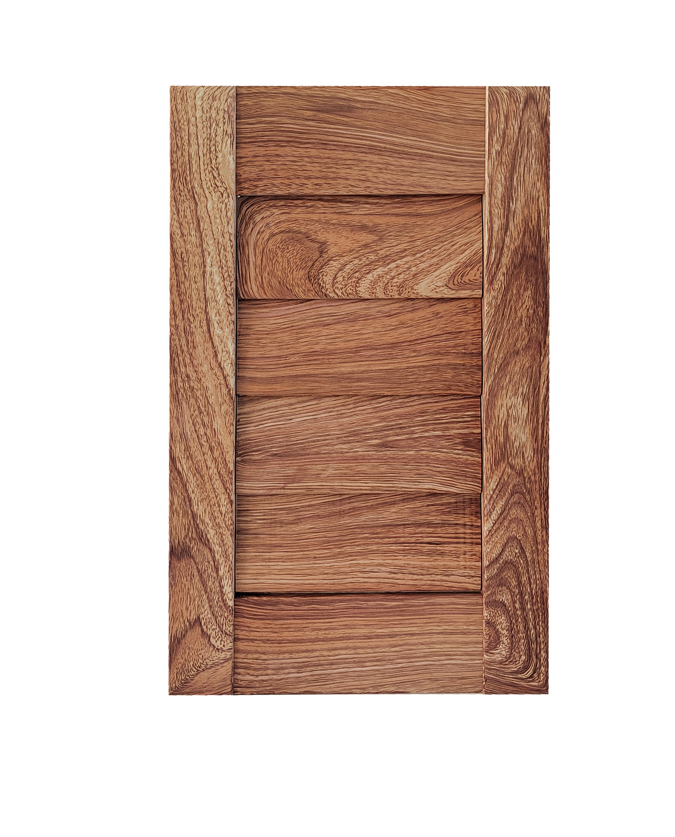 Grained PVC Shutter-PVC shutter wrapped to give wood look,China PVC Shutter with wood grain Supplier