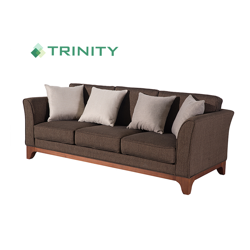 American Style Upholstered 3 Seater Sofa for Hotel Lounge Living Room