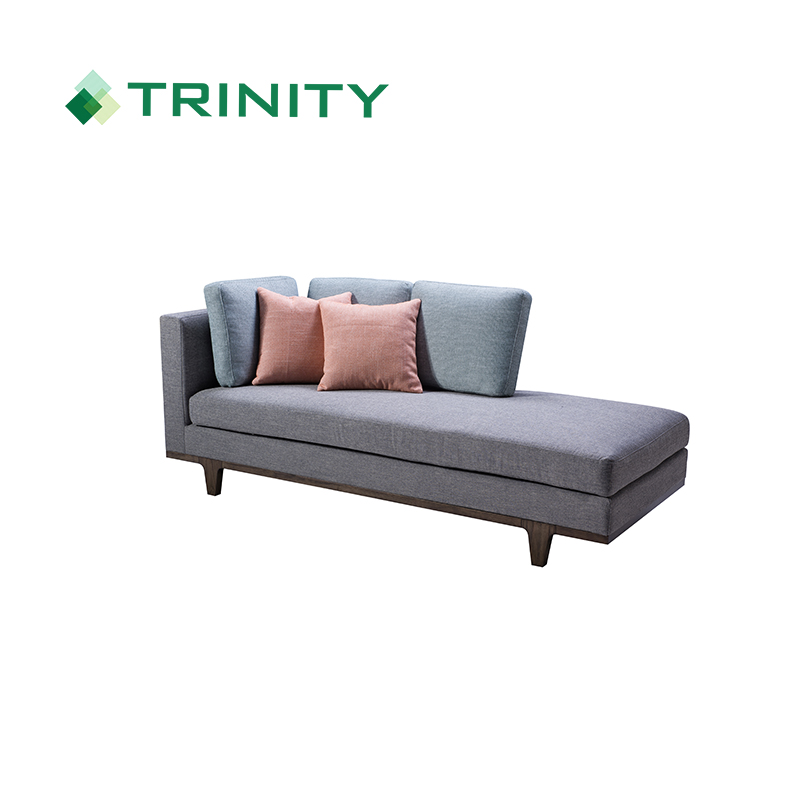 Chaise longue de chaise de sofa de tissu moderne faite sur commande de luxe pour la chambre d'hôtel