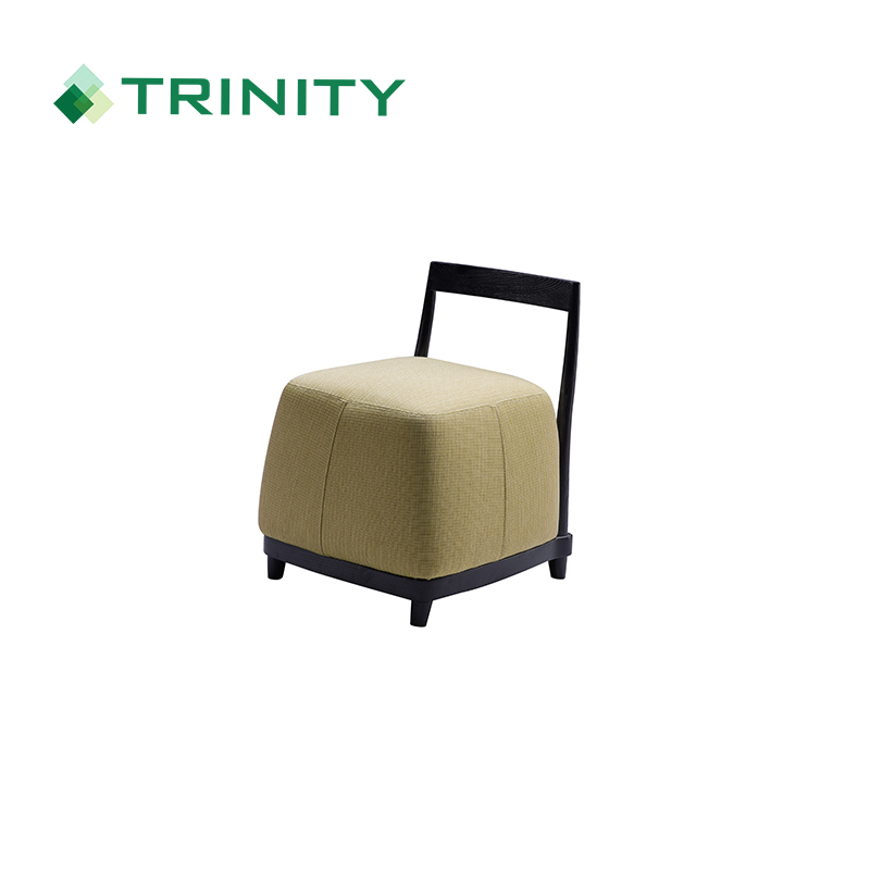 5-Star Hotel Tropical Style Low Back Dressing Chair Ottoman Stool