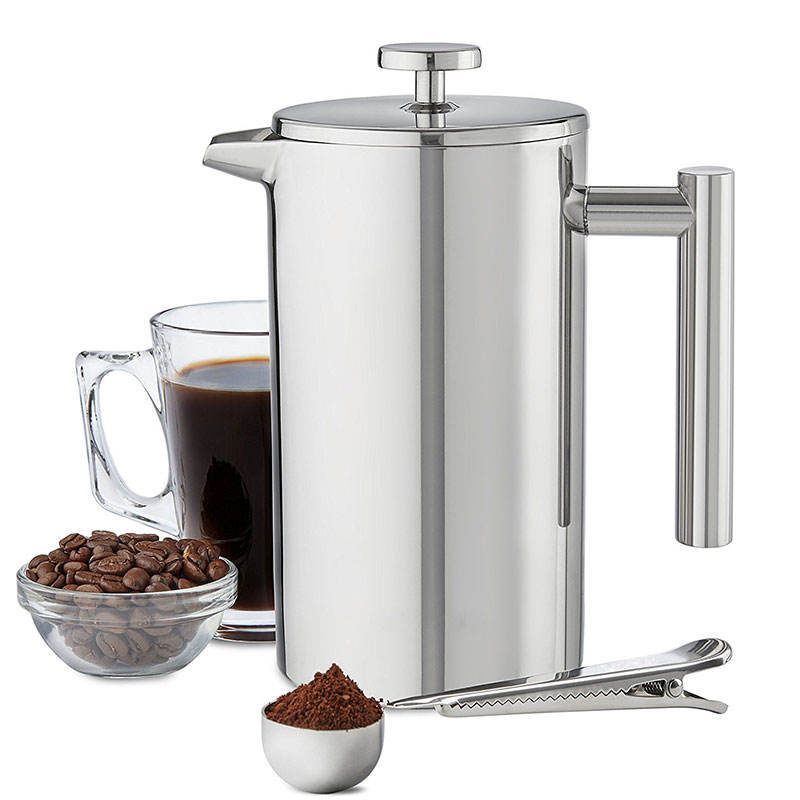 High Quality Double Wall Stainless Steel French Press Coffee Pot