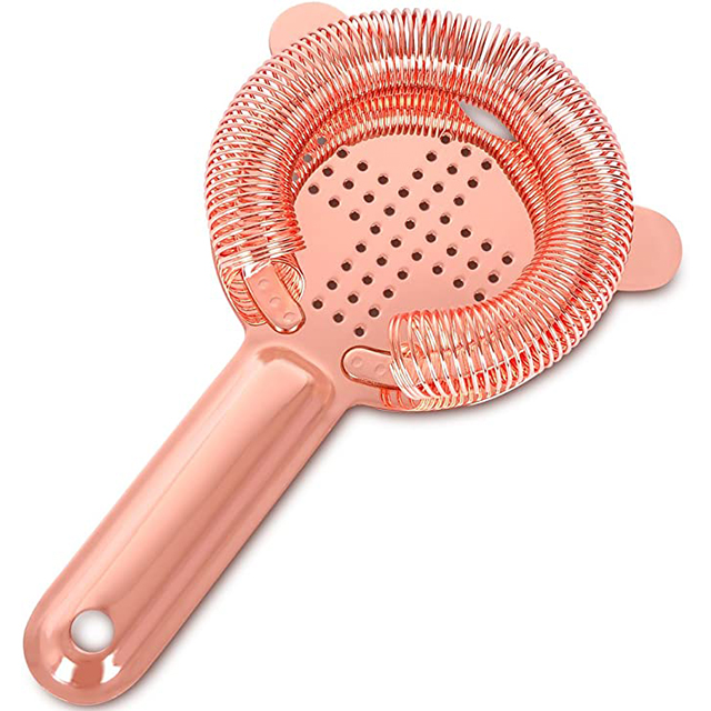 Bar Tool Copper Strainer Cocktail Stainless Steel 304 Rose Gold Strainer Bar