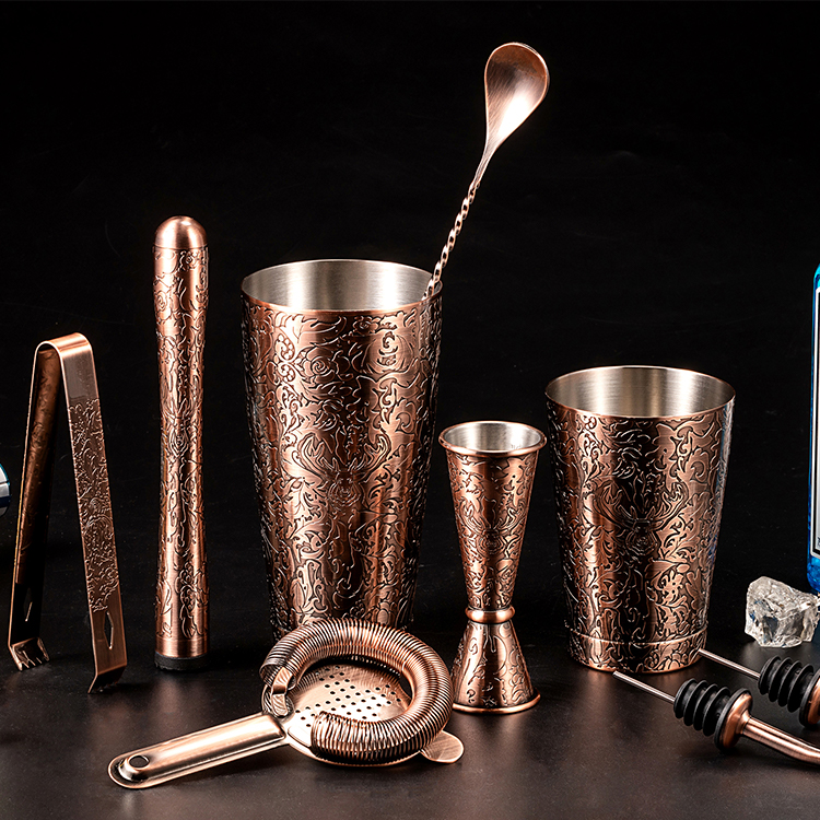 China stainless steel bar set factory,China stainless steel cocktail shaker set manufacturer