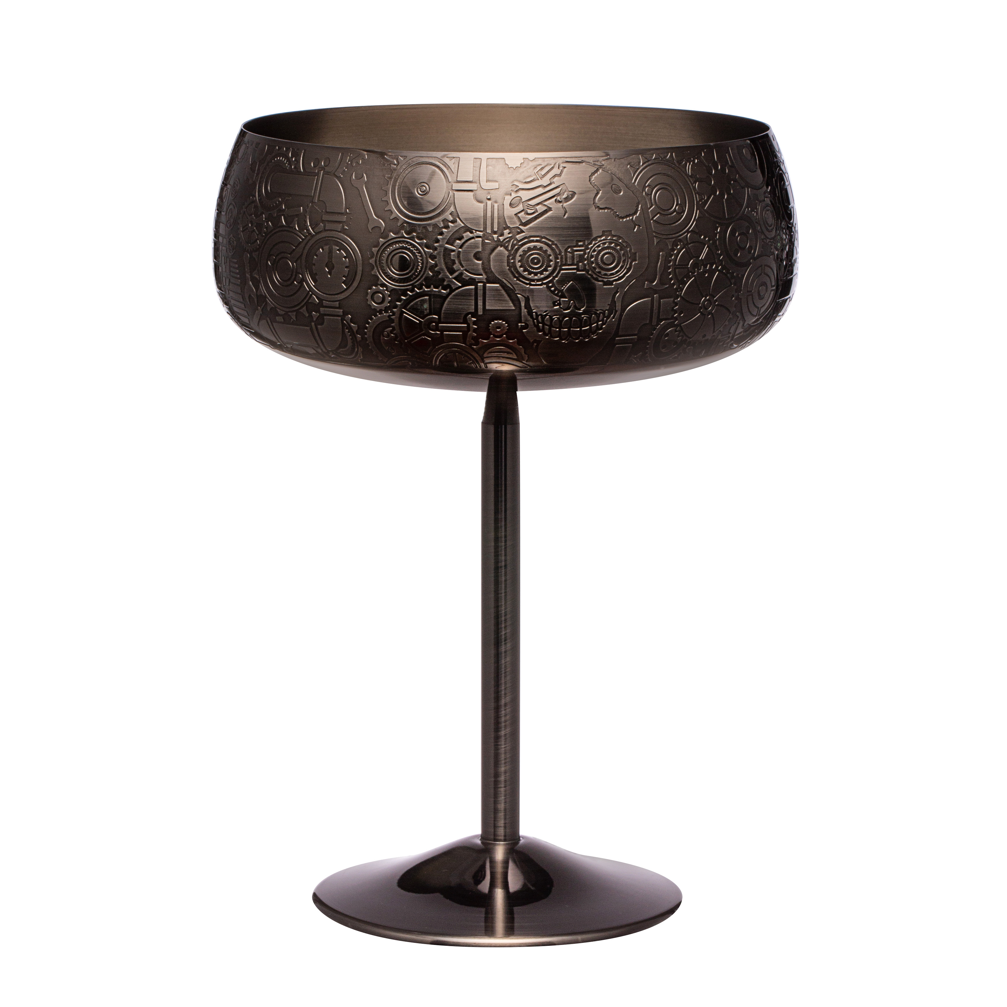 What’s the charm of steampunk-style martini glasses?