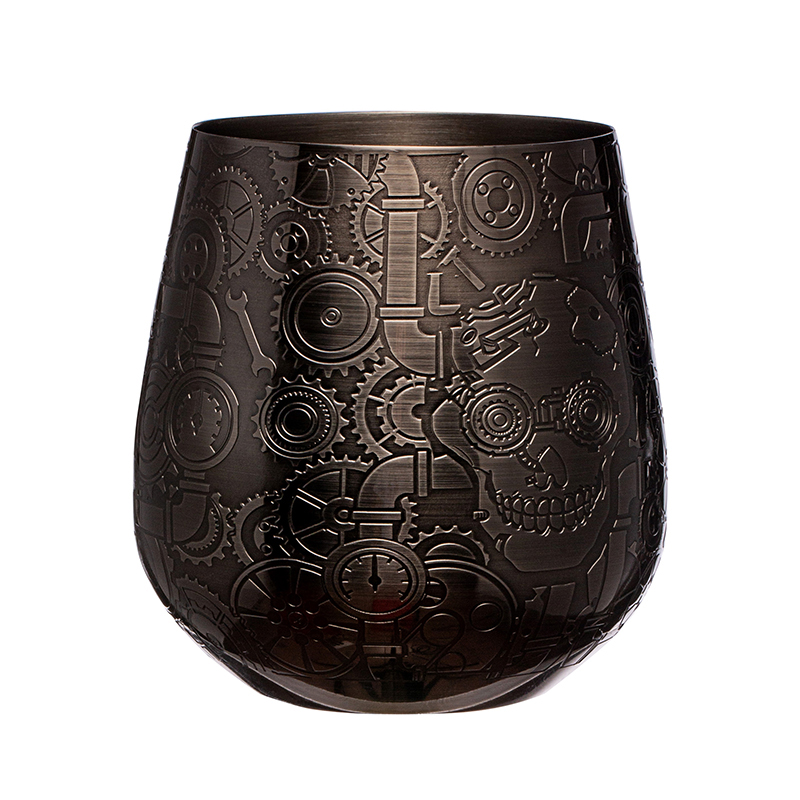 Vaso de vino portátil irrompible de primera calidad con forma de huevo de copa de vino de acero inoxidable 304