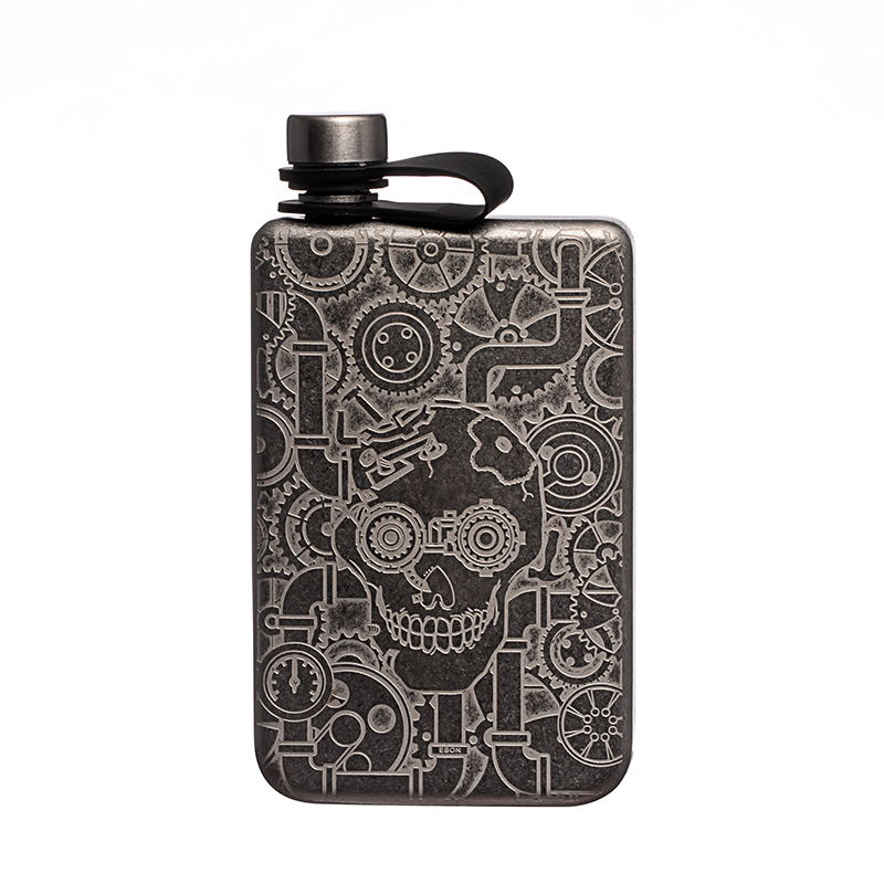 Outdoor Stainless Steel Flagon Portable Stainless Steel Wine Hip Flask