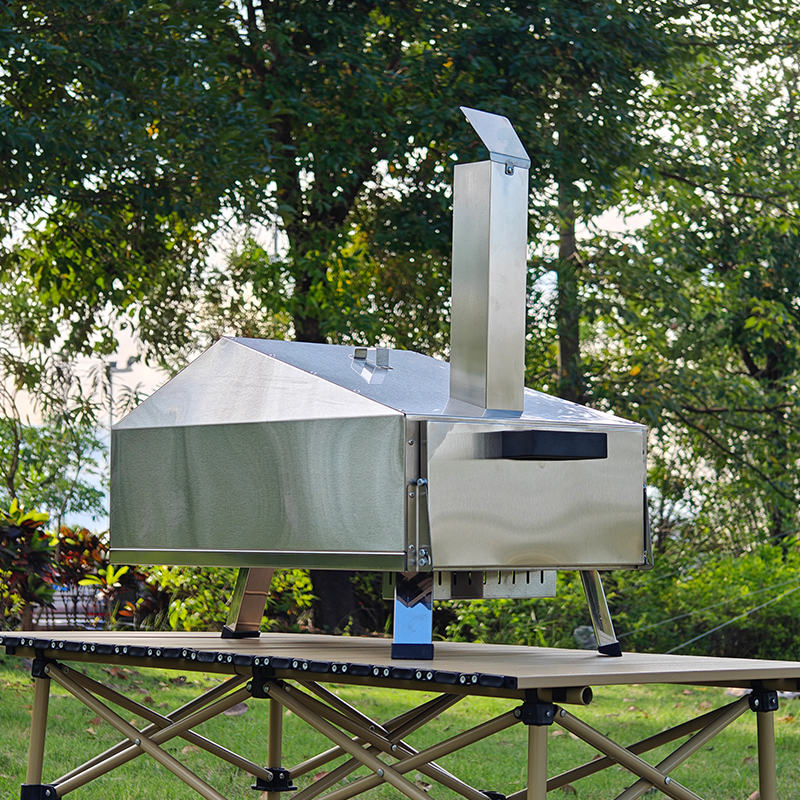 Stainless Steel Pizza Maker Portable Outdoors Pizza Oven For Camping Picnics