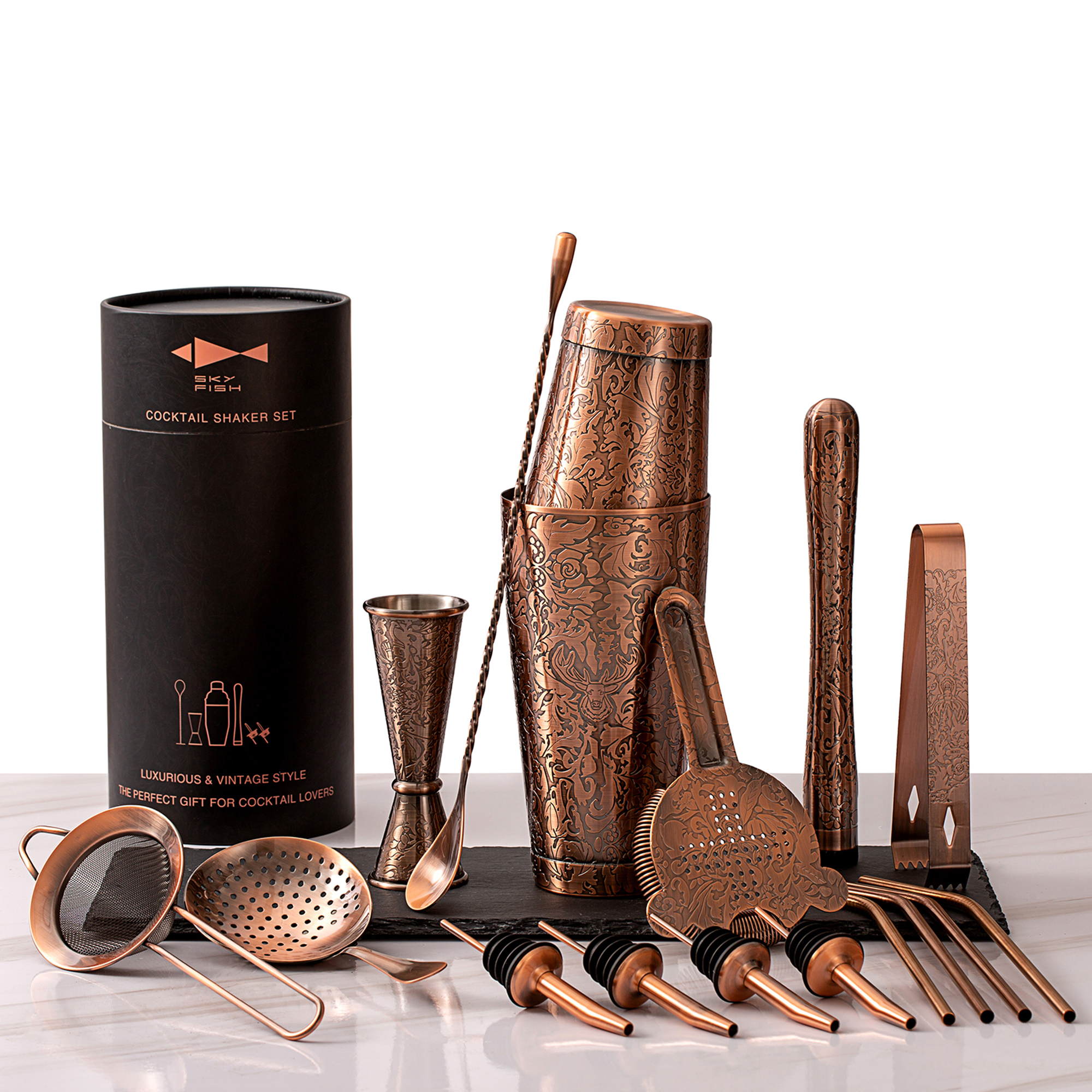 Unlock Professional Mixology with Skycorps 18-Piece Bartender Kit
