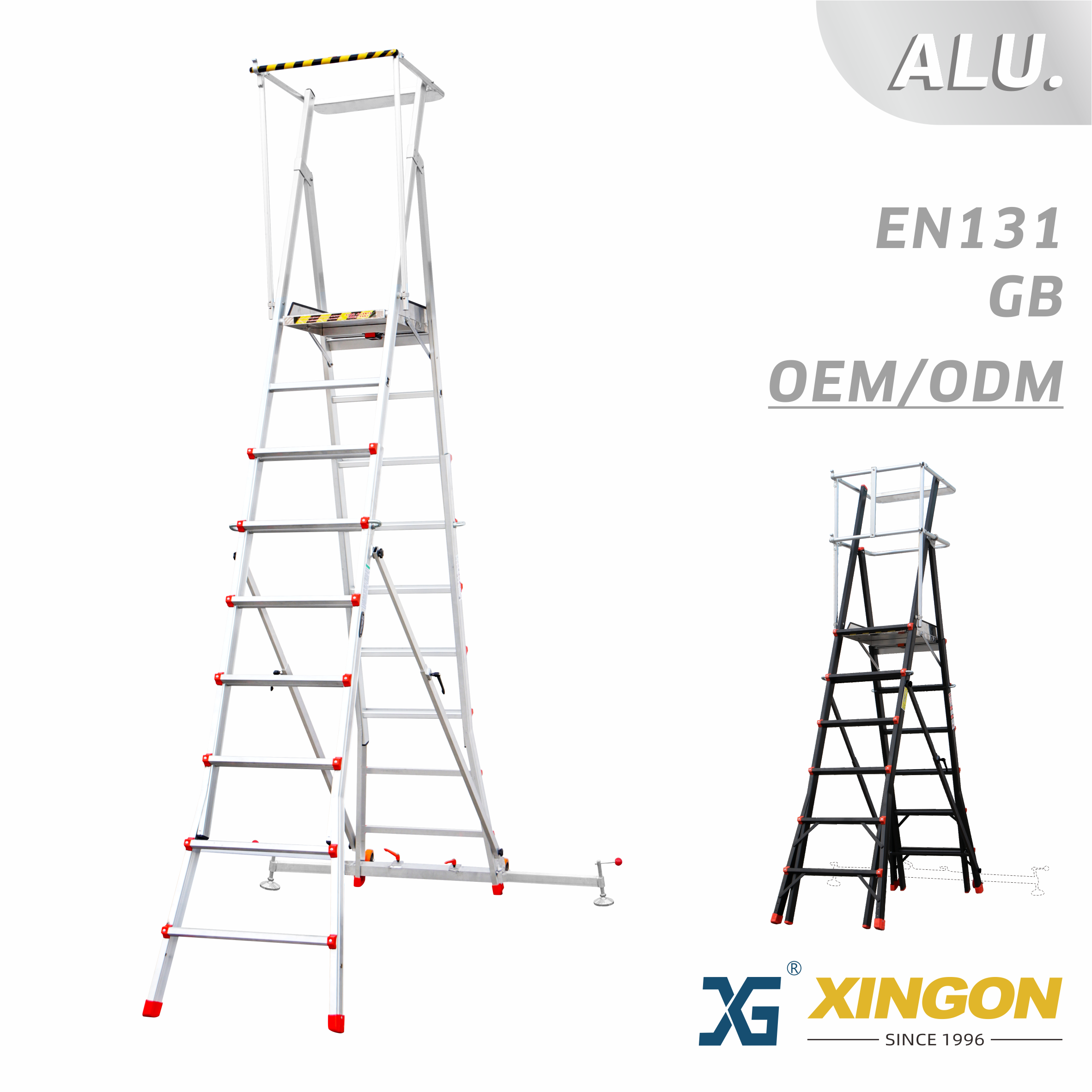 XG-251A Échelle de plate-forme en aluminium
