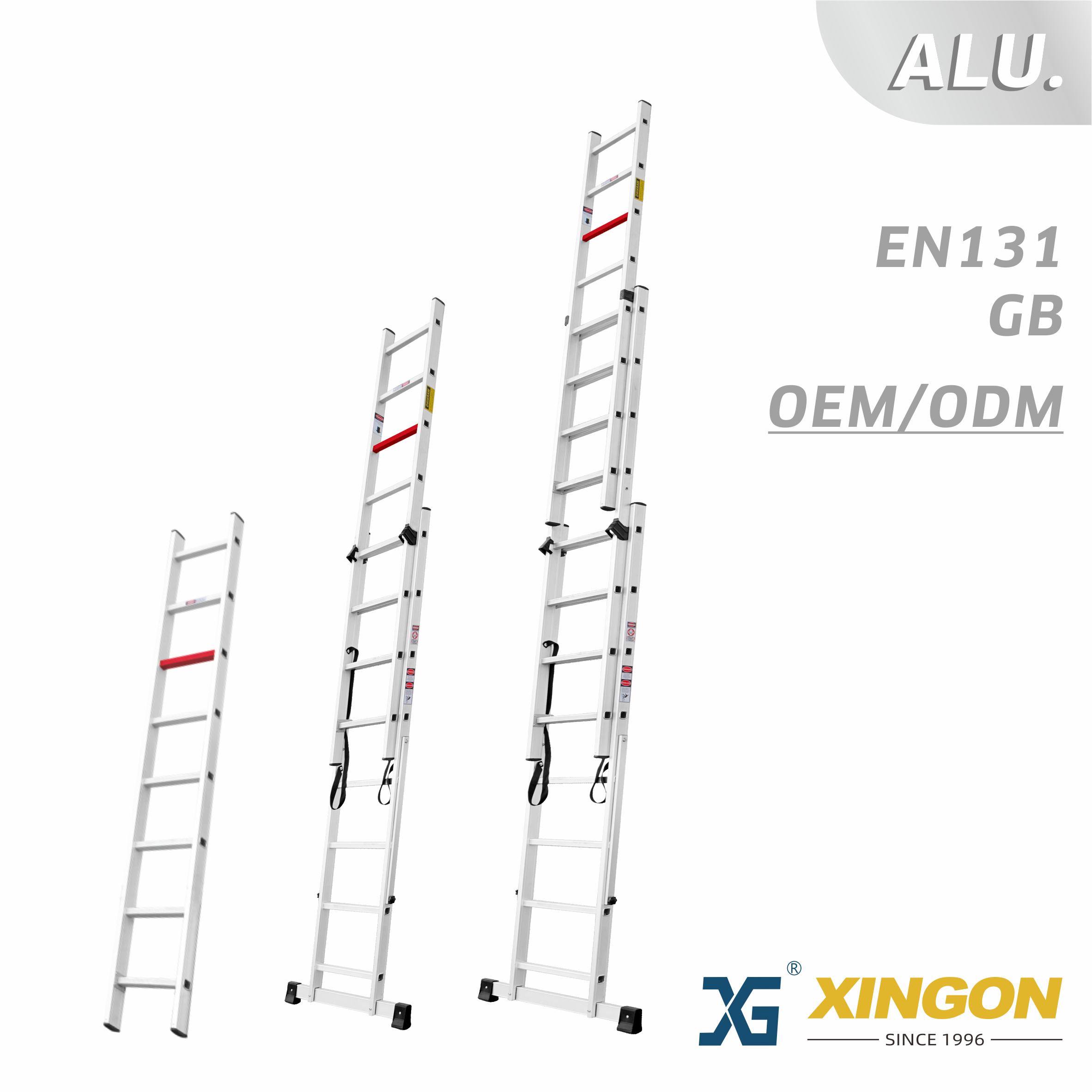 XG-116A/A2/A3 【ALUMINUM】 Combinational Ladder-2/3 Sections