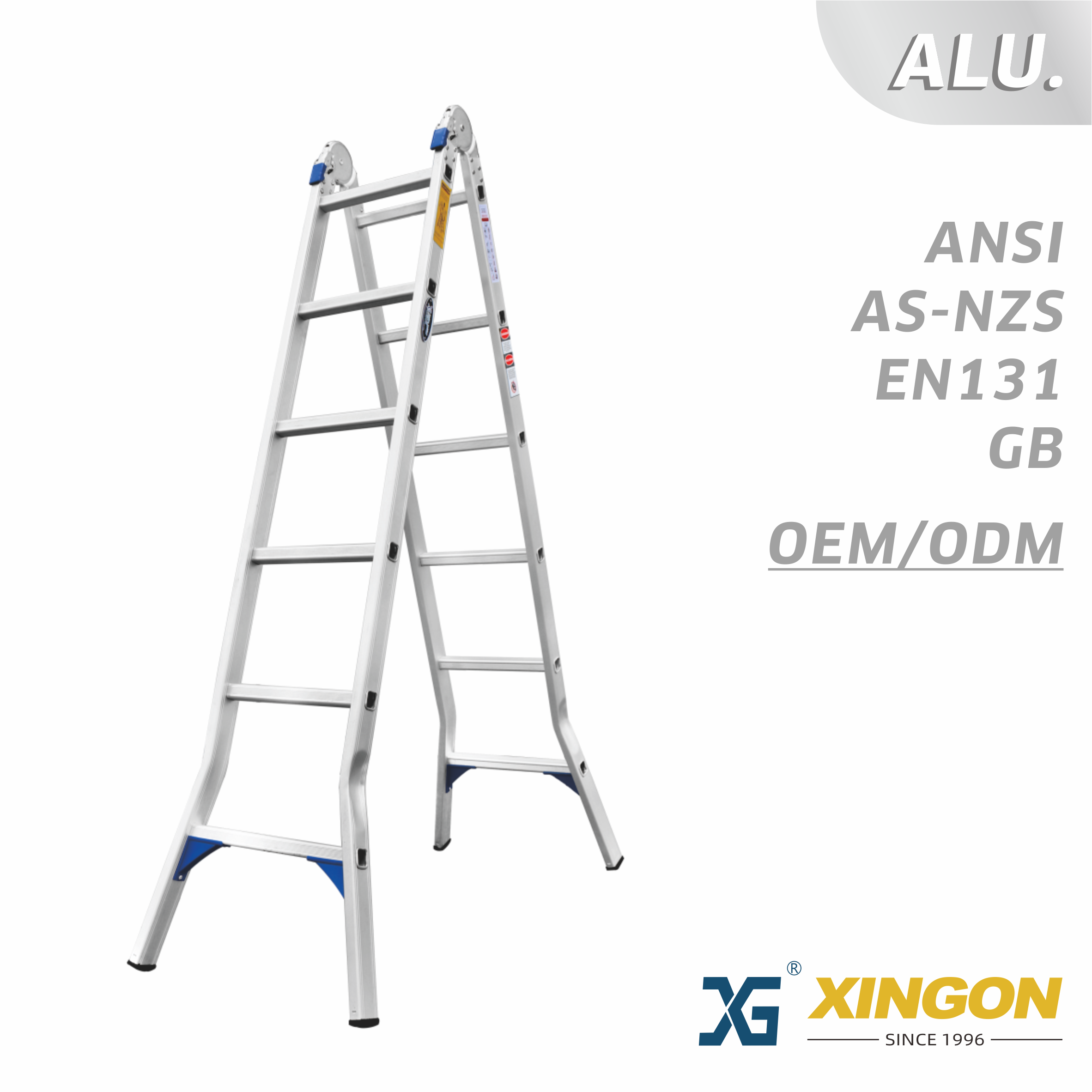 XG-113B 【ALUMINUM】 Multi-purpose Folding Ladder