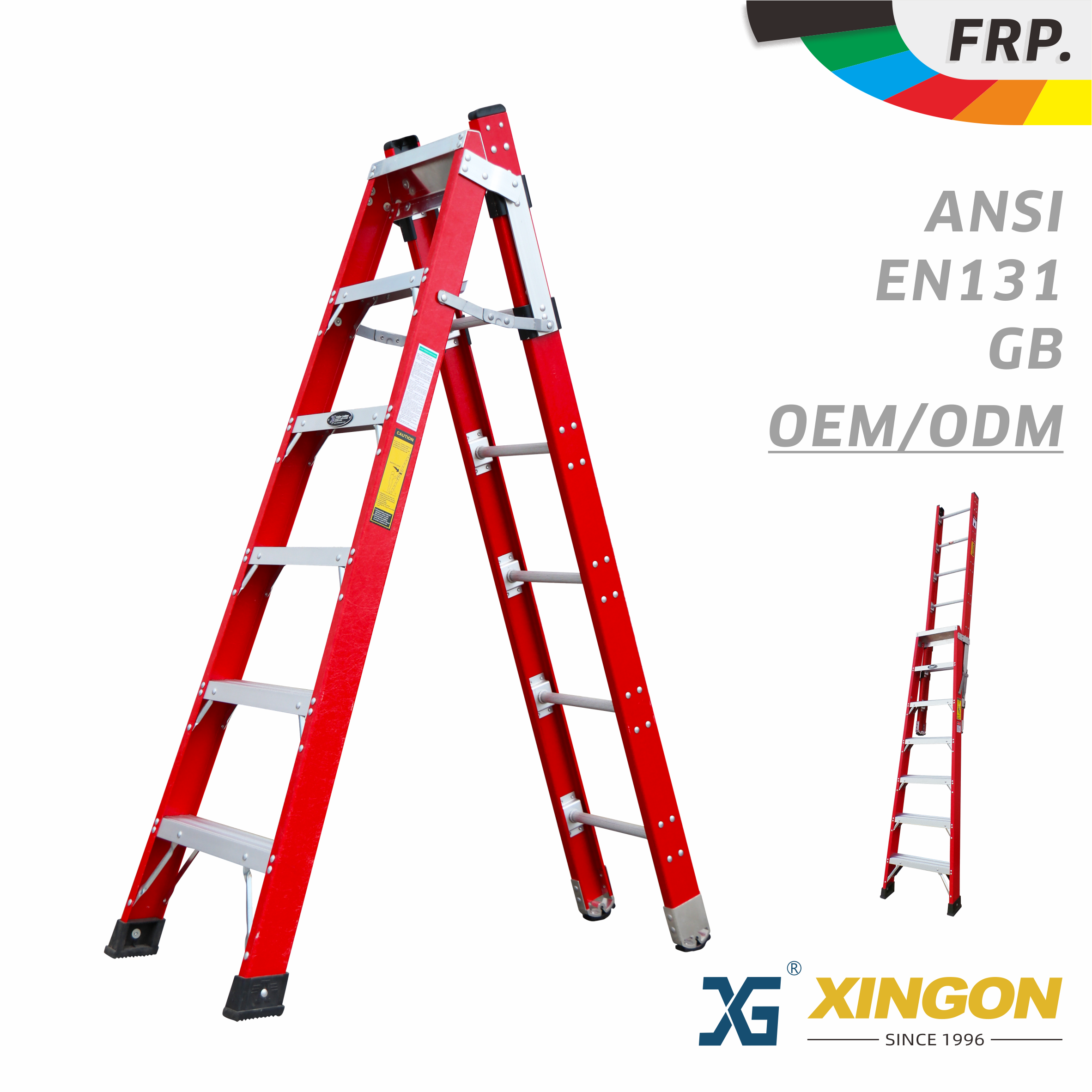 XG-207L 【FIBRE DE VERRE】 Échelle à rallonge