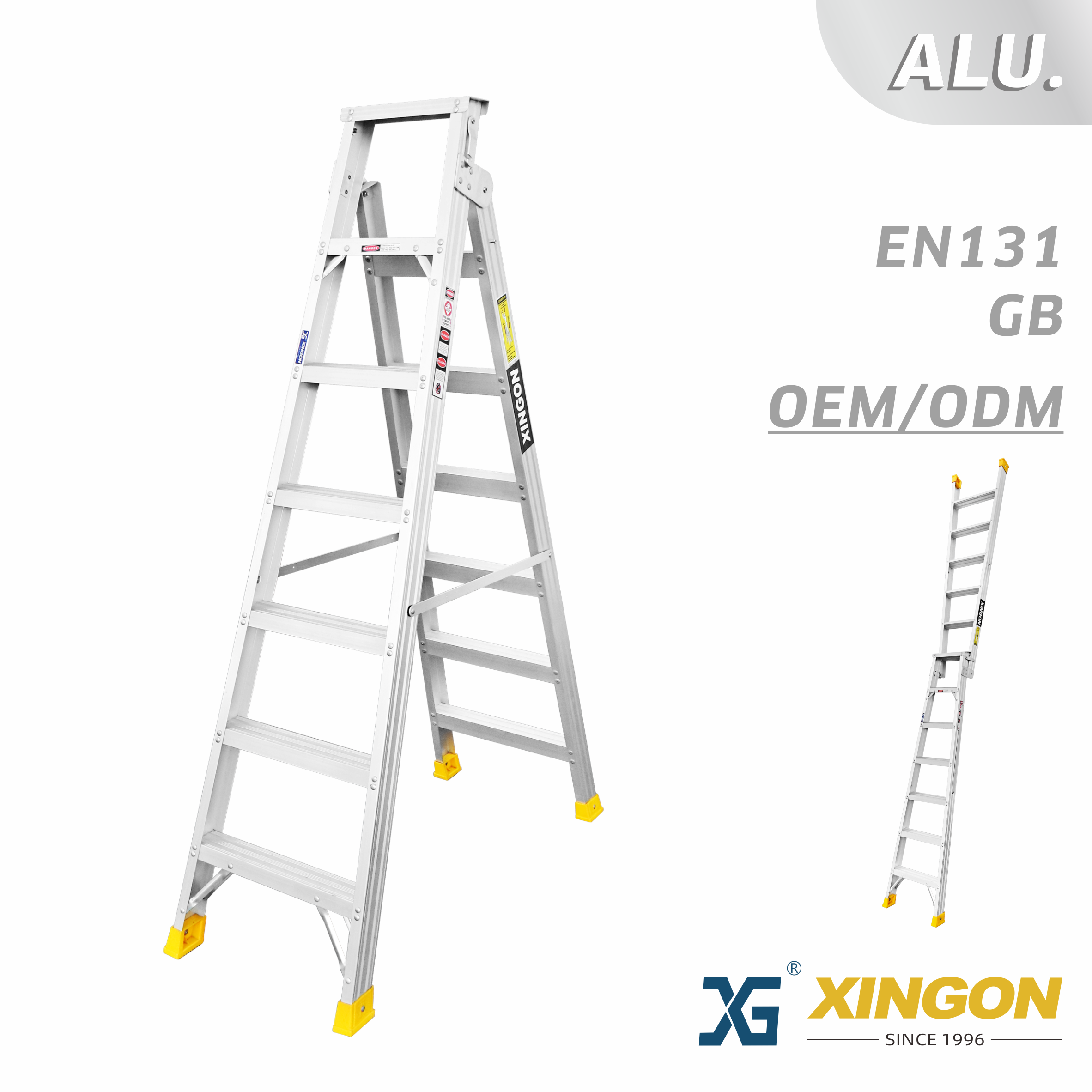 XG-205A 【ALUMINUM】 Double use Ladder
