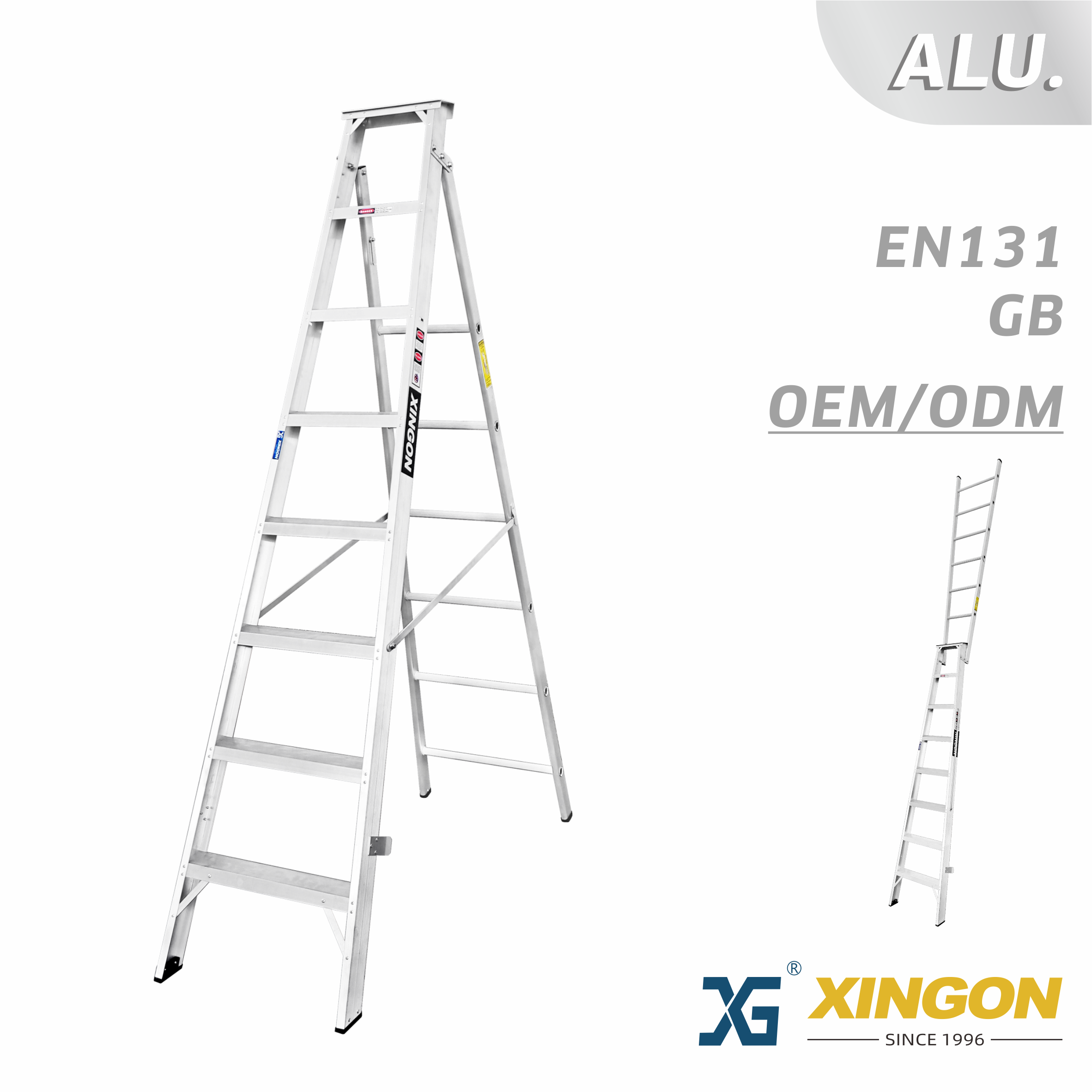 XG-205H 【ALUMINUM】 Double use Ladder