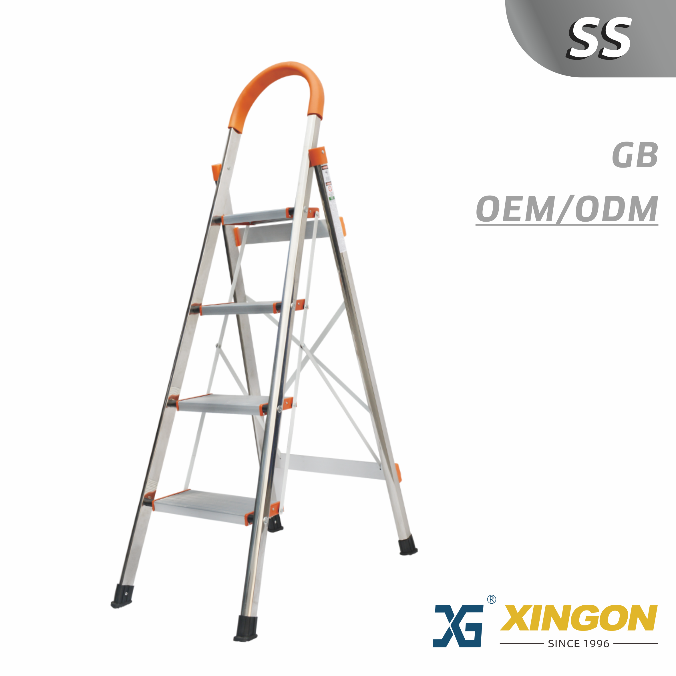 XG-120S 【STAINLESS STEEL】 Household Ladder - COPY - c30nwm