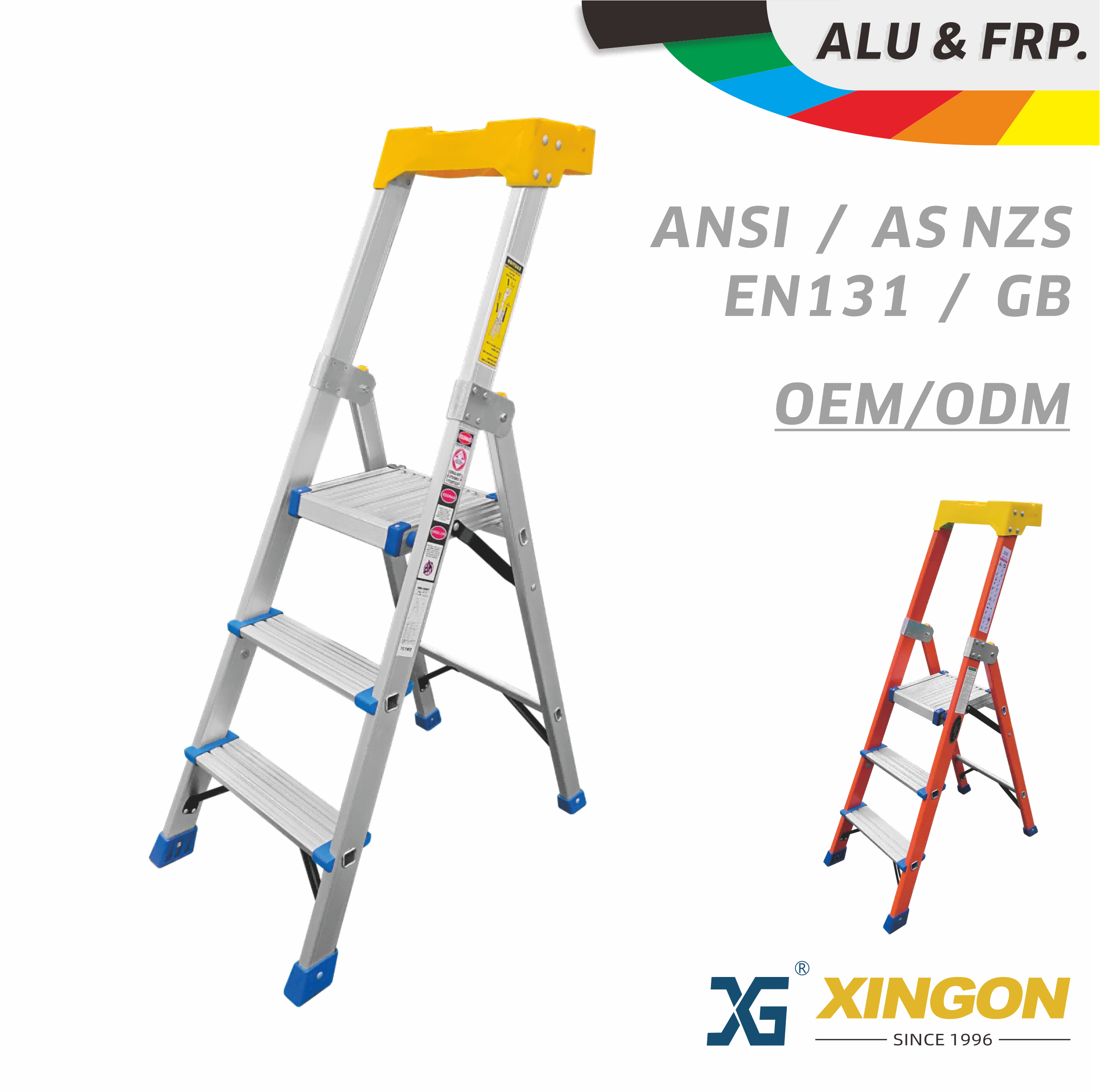 XG-337A/F 【ALUMINUM / FIBERGLASS】 Household Tools Ladders - COPY - 5a5ni1
