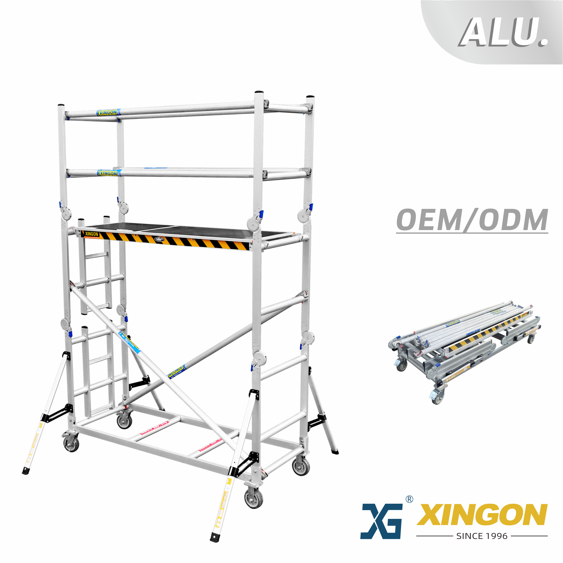 XG-375 【ALUMINIUM】 Échafaudage pliant