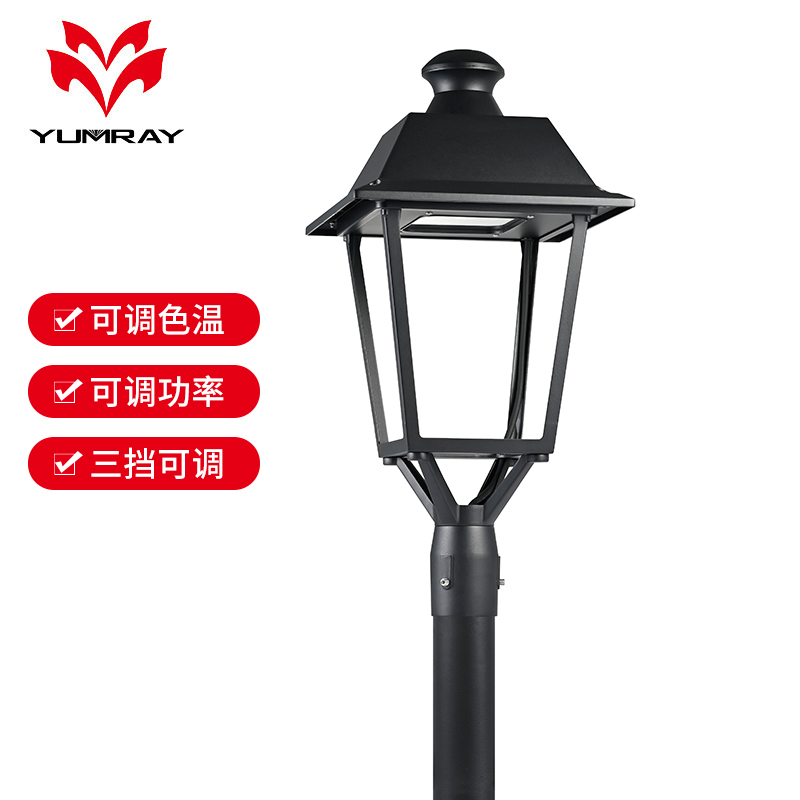 YMLED6136A  EUROPE STYLE CLASSICAL POST TOP LED GARDEN LIGHT 30W/40W/55W - COPY - 3v4nbk